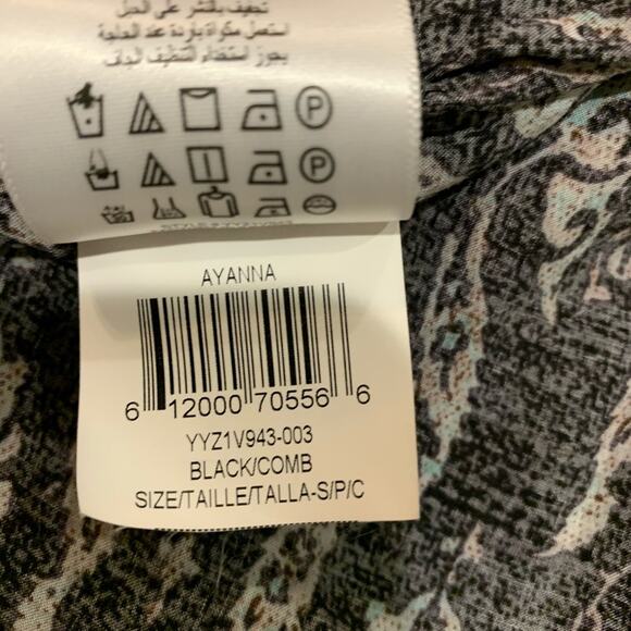 BCBGMaxAzria Ayanna Hi-Lo Vneck Oversized Top Sz S - Picture 7 of 7